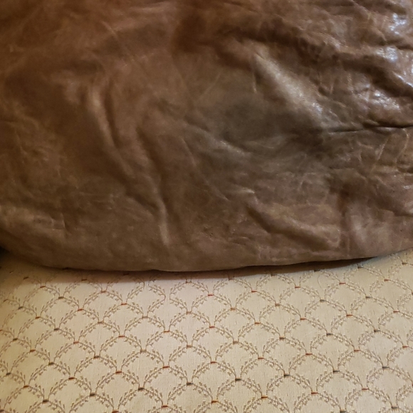 Gray Leather Hobo Style Bag - Picture 3 of 6